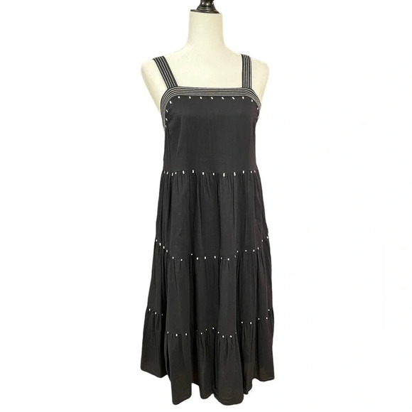 Old Navy (Summer 2020) Black Pleated Sun Dress Women's Small - Picture 1 of 7